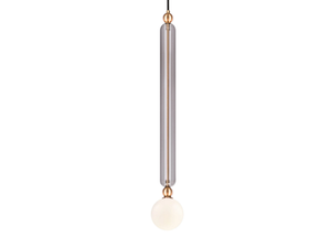 CASE XL - LED brass and glass pendant lamp _ Marc Wood Studio